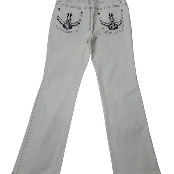 Reg $99 Nicole Miller White Jeans Size 8 - Picture 3 of 6